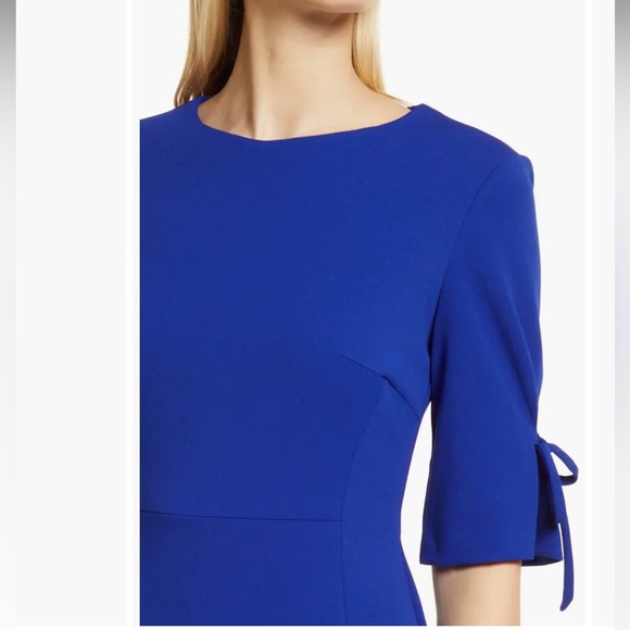 Connected Apparel Sheath Tie Dress - Picture 3 of 15